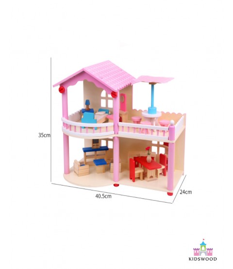 Pink Villa (with Furniture)